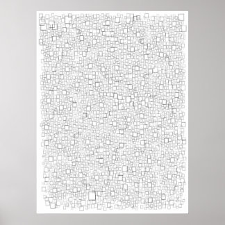 My Life In Weeks. Life Calendar. 80 years. Poster