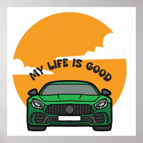 My life is good car foil prints