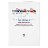 My life is panda-monium - Lilac Cards (Back)