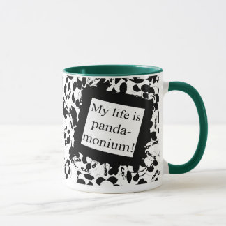 My life is panda-monium mug