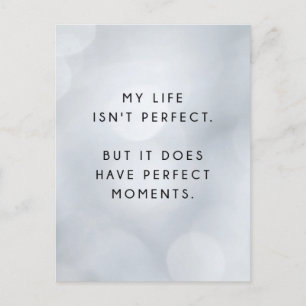 My Life Isn't Perfect Inspirational Postcard