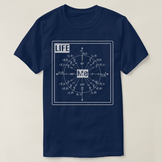 My Life Math design life and math and me T-Shirt (Design Front)