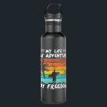 My Life My Adventure My Freedom Surfing Stainless Steel Water Bottle<br><div class="desc">Add some fun to your surfer wardrobe with this awesome design that is perfect for everyone who loves surfing. It would also be a great gift for every night surfer who loves the ocean and the beach.</div>