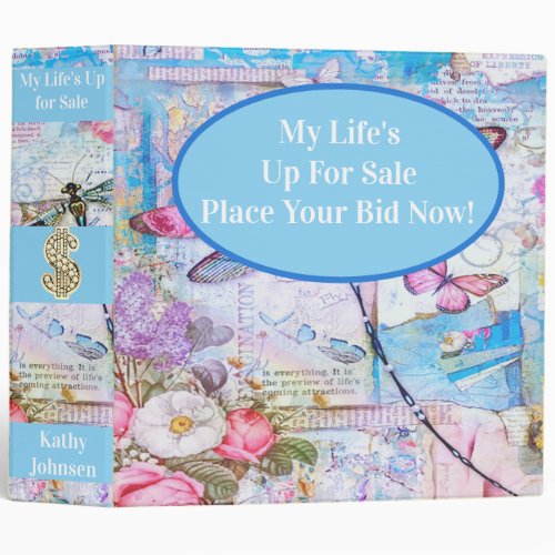 My Lifes Up for Sale Scrapbooking Album 3 Ring Binder