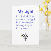My Friend - a funny thinking of you poem Card | Zazzle
