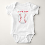 My Lil&#39; Slugger Baseball Baby Jersey Bodysuit at Zazzle