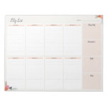 My List - Life Pad Planner at Zazzle