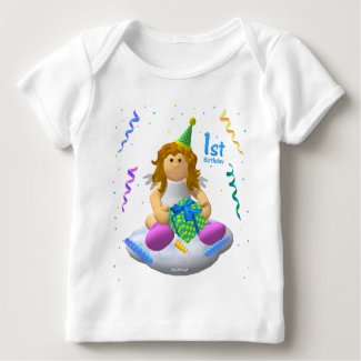 My Little Angel: First Birthday Baby T-Shirt