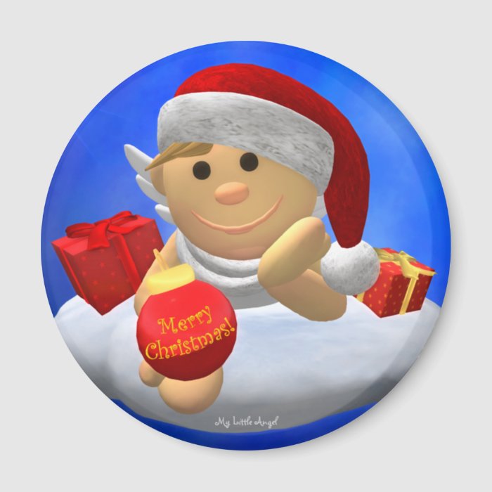 My Little Angel Merry Christmas Refrigerator Magnets