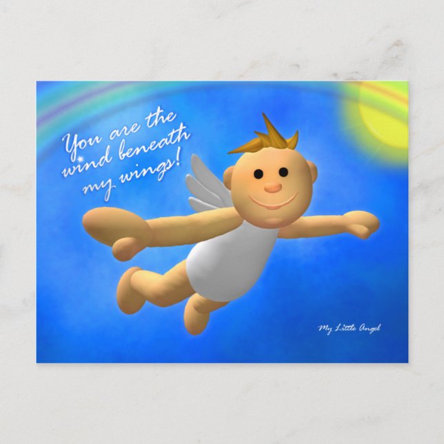 My Little Angel: Wind Postcard (Front)