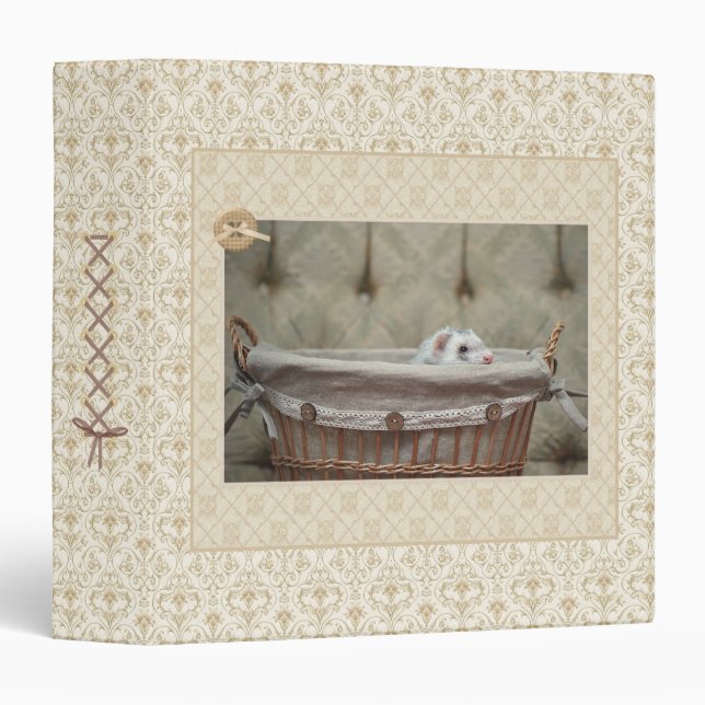 My little basket 3 ring binder (Front/Spine)