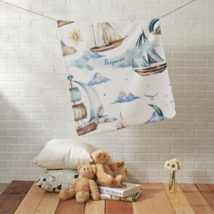 My Little Blue Horizon Baby Blanket