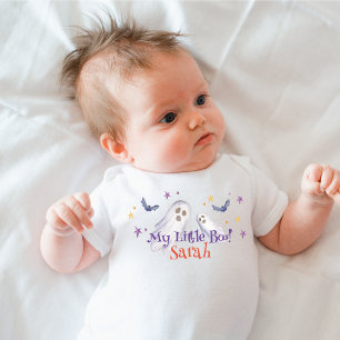 My Little Boo Baby Shower Halloween  Baby Bodysuit