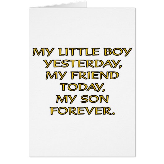 MY LITTLE BOY CARDS (Front)