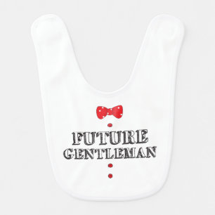 My Little Brother New Baby Future Gentleman Design Bib