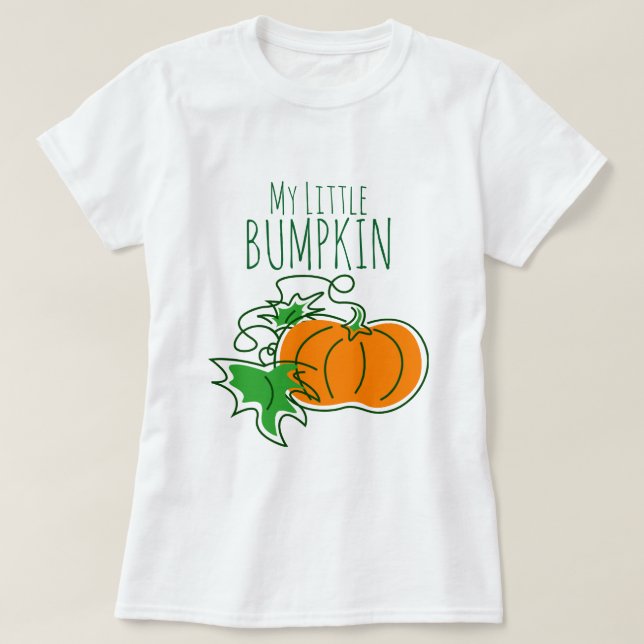 My Little BUMPKIN Autumn Maternity T-Shirt (Design Front)