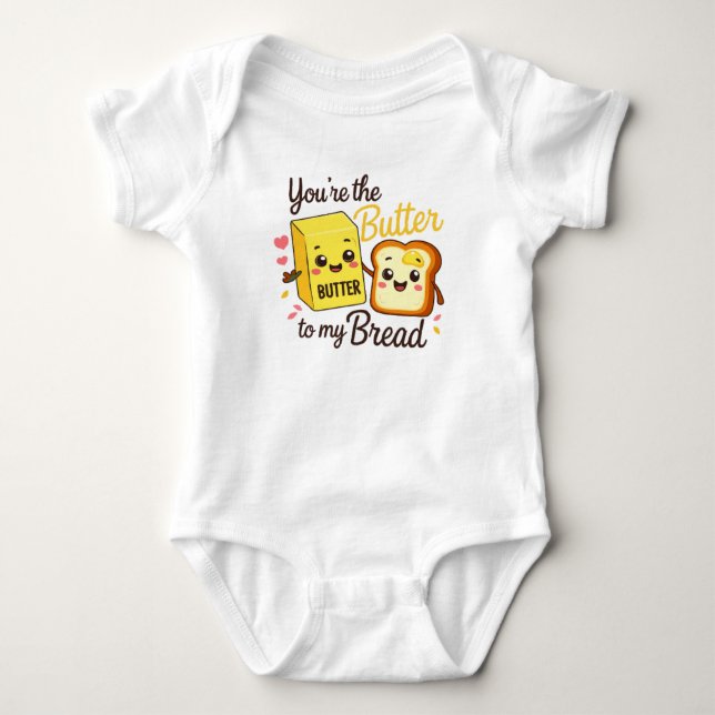 My Little Butter & Bread Baby Grow Baby Bodysuit (Front)