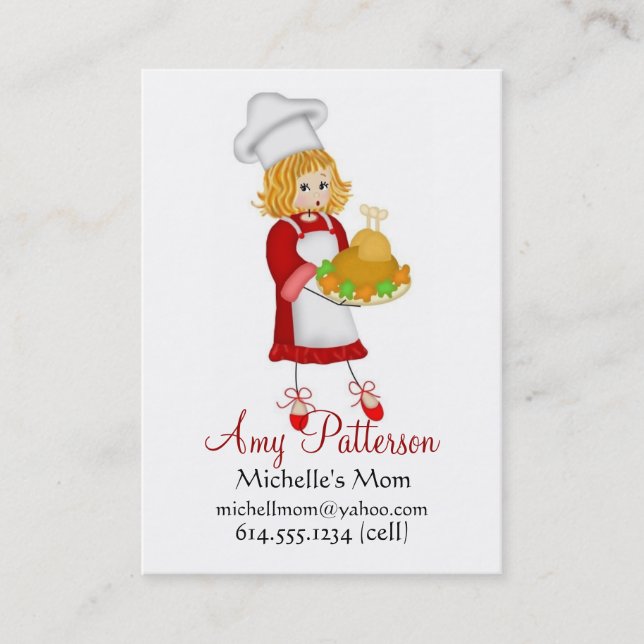 My Little Chef Cook Mommy Cards (Front)
