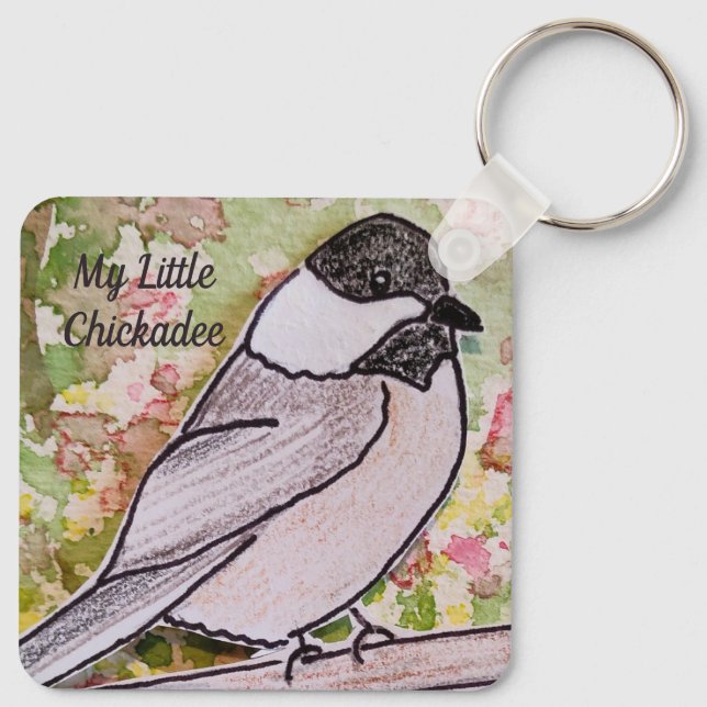 My Little Chickadee Keychain (Back)