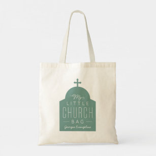 My little church bag cute green Orthodox dome tote