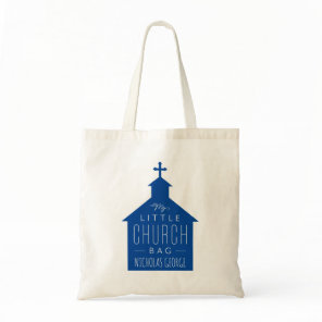 My little church bag navy blue kid's tote