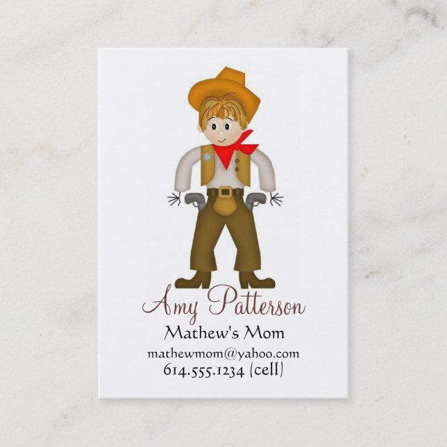 My Little Cowboy Mommy Cards (Front)
