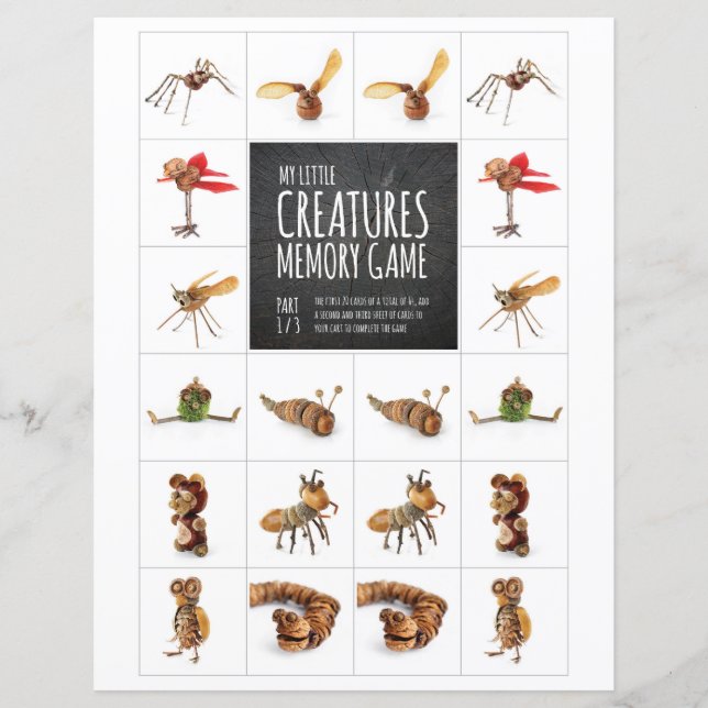 My Little Creatures Memory Game 1/3 (Front)