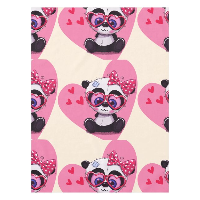 My little cute baby panda tablecloth (Front)