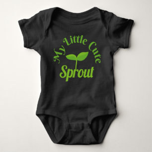 my little cute sprout baby bodysuit