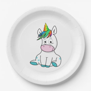 My little cute Unicorn Paper Plates
