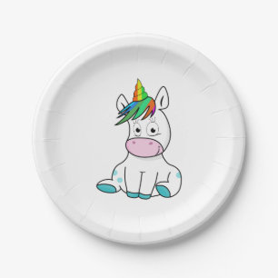 My little cute Unicorn Paper Plates