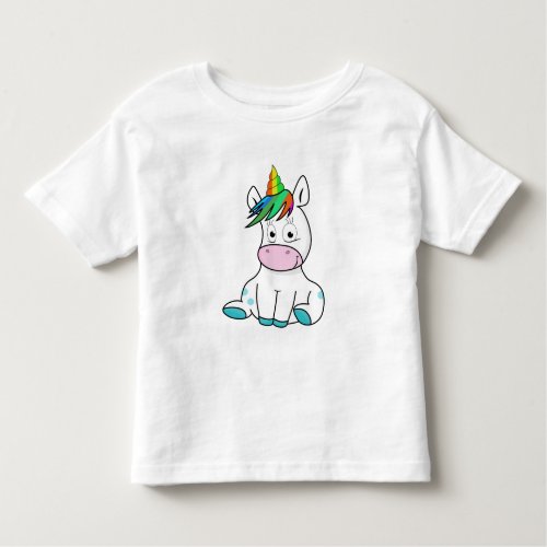 My little cute Unicorn Toddler T_shirt