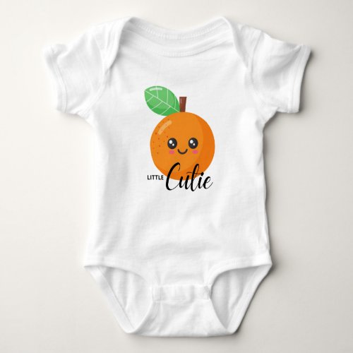 My LITTLE Cutie Clementine Orange Baby  Baby Bodysuit
