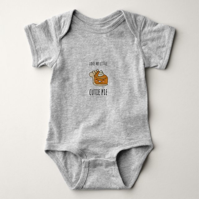 My little cutie pie baby bodysuit (Front)