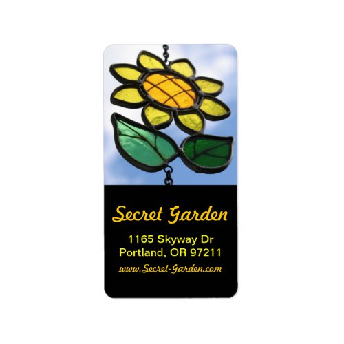 My little Daisy _ Stained Glass _ Address Label