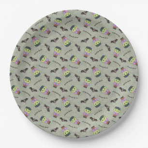 My Little Frankenstein - Seamless Paper Plates