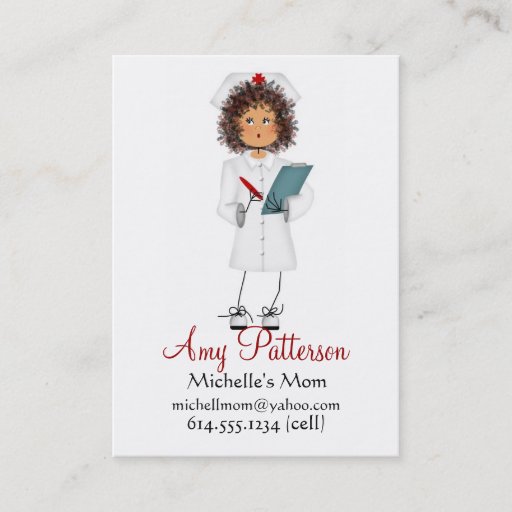 Customizable My Little Future Nurse Mommy Cards Business Card