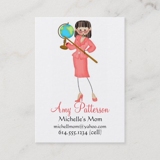 My Little Future Teacher Mommy Cards (Front)