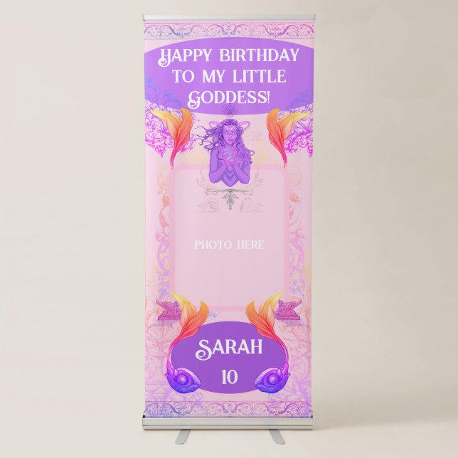 My little goddess - fantasy art retractable banner (Front)