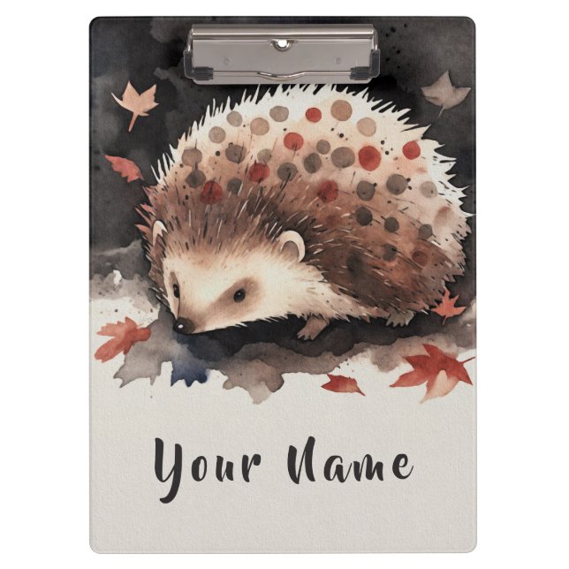 My little hedgehog friend "Dwarden" Clipboard (Front)