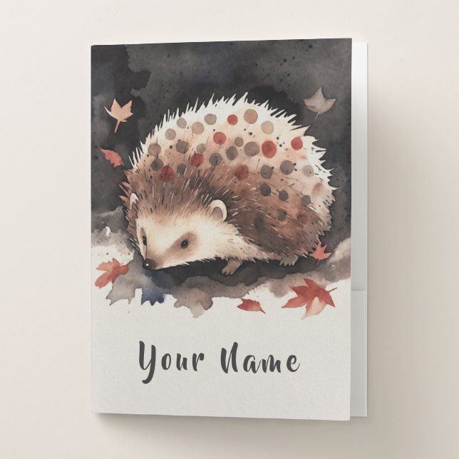 My little hedgehog friend "Dwergerl" Pocket Folder (Front)