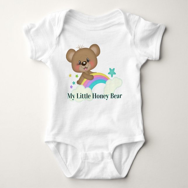 My Little Honey Bear Baby Bodysuit (Front)