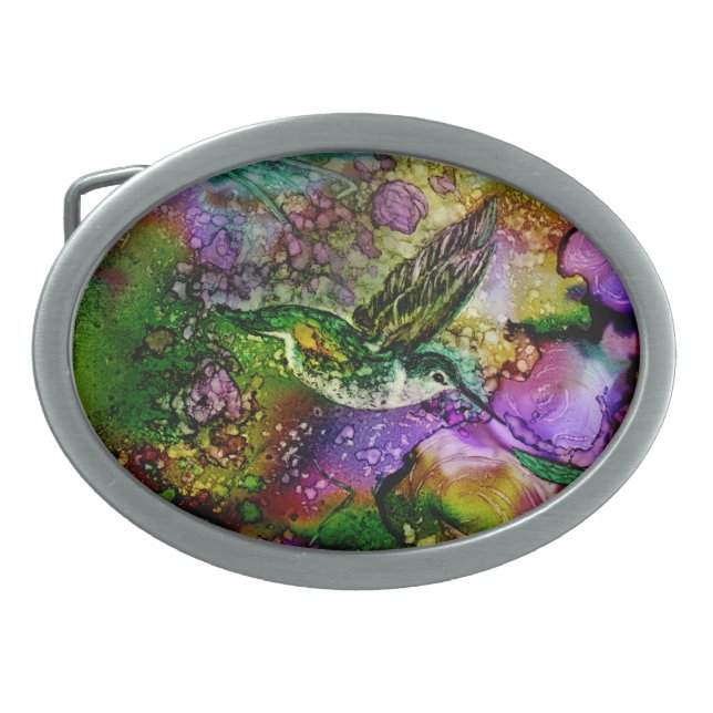 My Little Hummingbird Belt Buckle (Front)