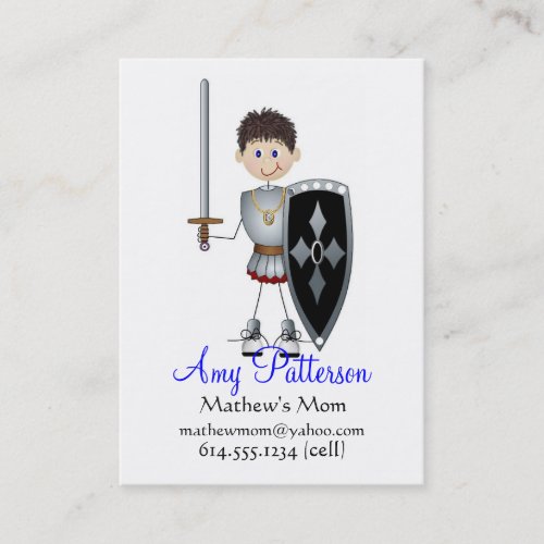 My Little Knight Player Mommy Cards Business Card