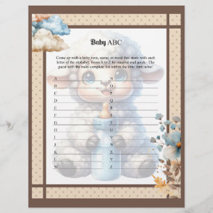 My Little Lamb_ Baby ABC Race Game Letterhead