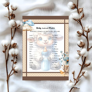 My Little Lamb_ Baby Animal Match Letterhead