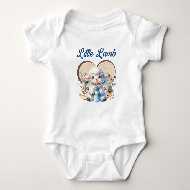 My Little Lamb Baby Bodysuit (Front)