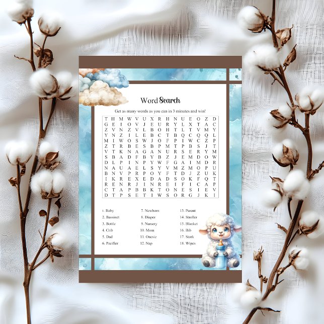 My Little Lamb_ Baby Word Search Letterhead (Creator Uploaded)