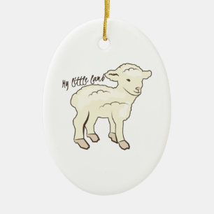 My Little Lamb Ceramic Ornament