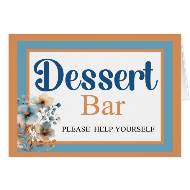 My Little Lamb _ Dessert Bar  Cards (Front Horizontal)